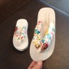 Floral Beach Sandals Wedge Platform Thongs Slippers Flip Flops suummer shose for women girls