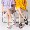 Buckle Bathroom Slippers Summer Indoor Home Sandals Slippers Men Women Non-Slip Household Family Bath Shoes