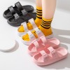 Buckle Bathroom Slippers Summer Indoor Home Sandals Slippers Men Women Non-Slip Household Family Bath Shoes