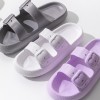Buckle Bathroom Slippers Summer Indoor Home Sandals Slippers Men Women Non-Slip Household Family Bath Shoes