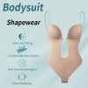 Women Shapewear Deep V Sexy Convertible Bra Thong Shape Wear Backless Invisible Push Up Bra Underwear Slimming Corset