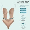 Women Shapewear Deep V Sexy Convertible Bra Thong Shape Wear Backless Invisible Push Up Bra Underwear Slimming Corset