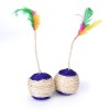 Cat Toy Sisal Scratching Ball Training Interactive Toy for Kitten Pet Cat Supplies Funny Play Feather Toy