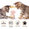 Automatic Cat Toy Tumbler Swing Toys for Cats Funny Balance Car Interactive Kitten Chasing Toy With Feather Ball