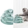 3/4 Levels Cats Toy Tower Tracks Interactive Cat Intelligence Training Amusement Plate Tower Cat Tunnel