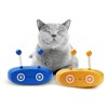 Electric Robot Cat Interactive Cat Toy Turntable Automatic Feather Teasing Stick Laser USB Charging Funny Cat Toys