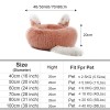 Super Soft Pet Bed Kennel Dog Round Cat Winter Warm Sleeping Sofa Long Plush Cute Shape Large Puppy Cushion Mat