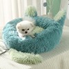 Super Soft Pet Bed Kennel Dog Round Cat Winter Warm Sleeping Sofa Long Plush Cute Shape Large Puppy Cushion Mat
