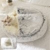 Winter Long Plush Pet Cat Bed Round Home Cushion Warm Luxury Cat Basket Sleep Bag Nest Kennel For Small Dog Cat's House