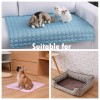 Dog Cat Mat Bed Self Cooling Non Toxic Pad Pet Ice Washable Silk Fabric Soft Summer Sleeping