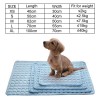 Dog Cat Mat Bed Self Cooling Non Toxic Pad Pet Ice Washable Silk Fabric Soft Summer Sleeping