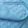 Dog Cat Mat Bed Self Cooling Non Toxic Pad Pet Ice Washable Silk Fabric Soft Summer Sleeping