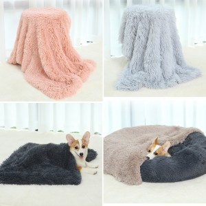 Soft Warm Fluffy Pet Blanket for Dog and Cat Small Cozy Mat Plush Thick Puppy Washable