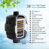 Black 20 Stages Shower Filter Remove Chlorine Heavy Metals Filtered Soften Hard Water Shower Head Filtration Purifier